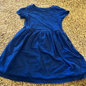 Primary Girls Blue Dress with Pockets Size 4-5